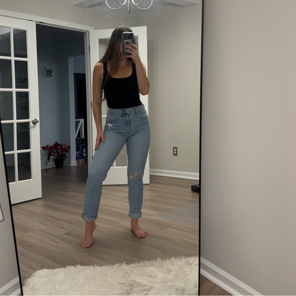 Gap Sky High Straight Leg Jeans